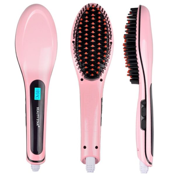 Electric Hair Straightener Brush - Image 2