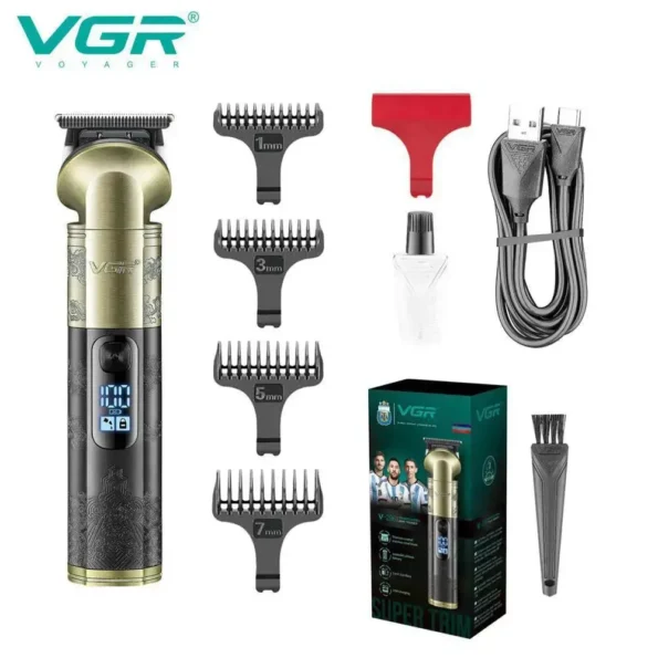 VGR V-296 Professional hair trimmer with Digital Display - Image 4