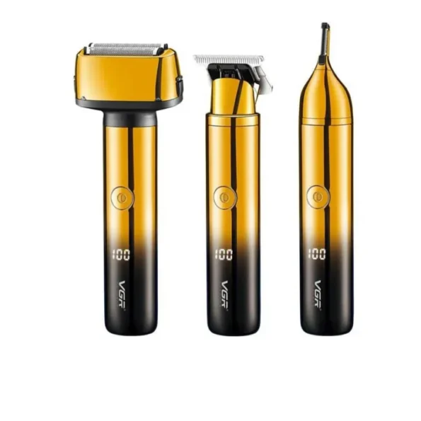 VGR V-367 3 IN 1 Beard Shaver LED Display Hair Trimmer - Image 4