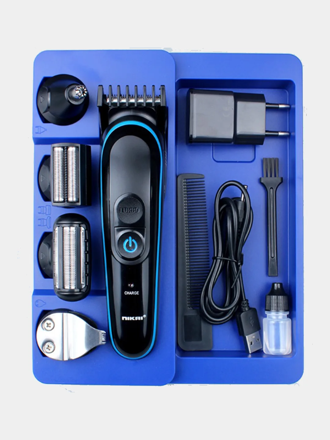 Nikai NK-2261 5 in 1 Hair and beard trimmer Grooming Kit - Image 9