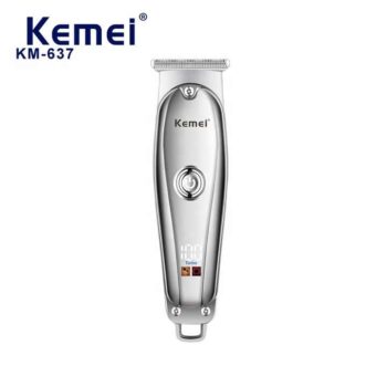 Kemei Km-637 Hair Trimmer with LED Display