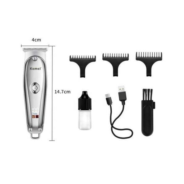 Kemei Km-637 Hair Trimmer with LED Display - Image 2