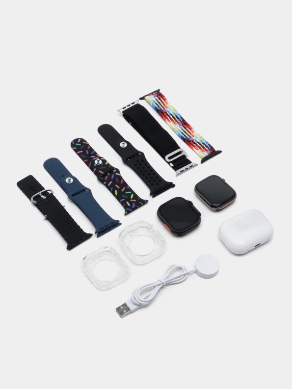 I60 Suit Extreme 12in2  two dials  Set Smart Watch Big 2.3inch HD Screen Dual Watch 9 Ultra 2  with earbuds Smart watch - Image 5