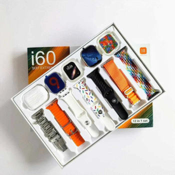 I60 Suit Extreme 12in2  two dials  Set Smart Watch Big 2.3inch HD Screen Dual Watch 9 Ultra 2  with earbuds Smart watch