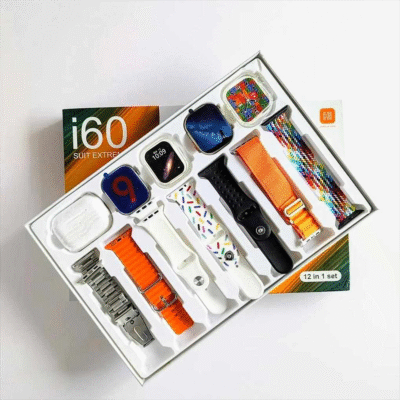 I60 Suit Extreme 12in2  two dials  Set Smart Watch Big 2.3inch HD Screen Dual Watch 9 Ultra 2  with earbuds Smart watch
