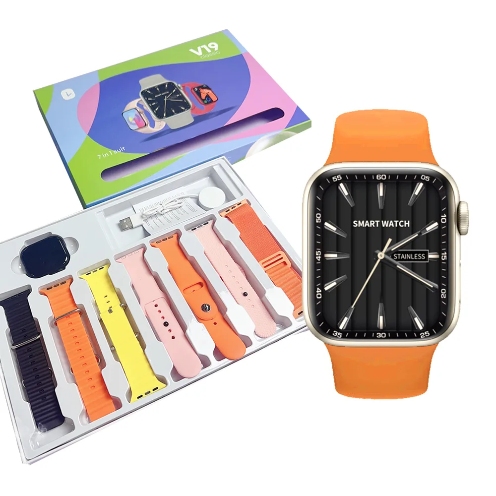 V19 Classic 7 in 1 smart watch - Image 3