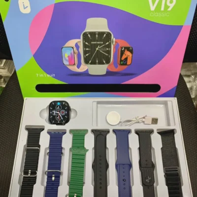 V19 Classic 7 in 1 smart watch