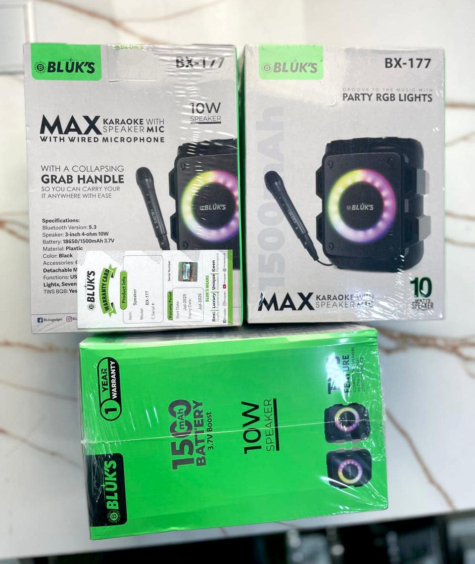 BX-177 Max Karaoke Wireless Bluetooth Speaker with Mic - Image 2