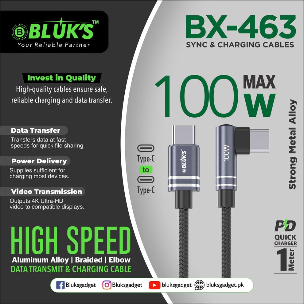 BX-463 - 100W Max - Sync & Charging Cables - Image 2