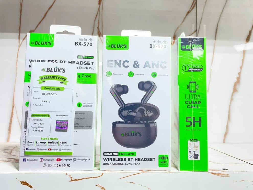 BX-570 Quad-Mic ENC + ANC Wireless BT Headset - Image 2