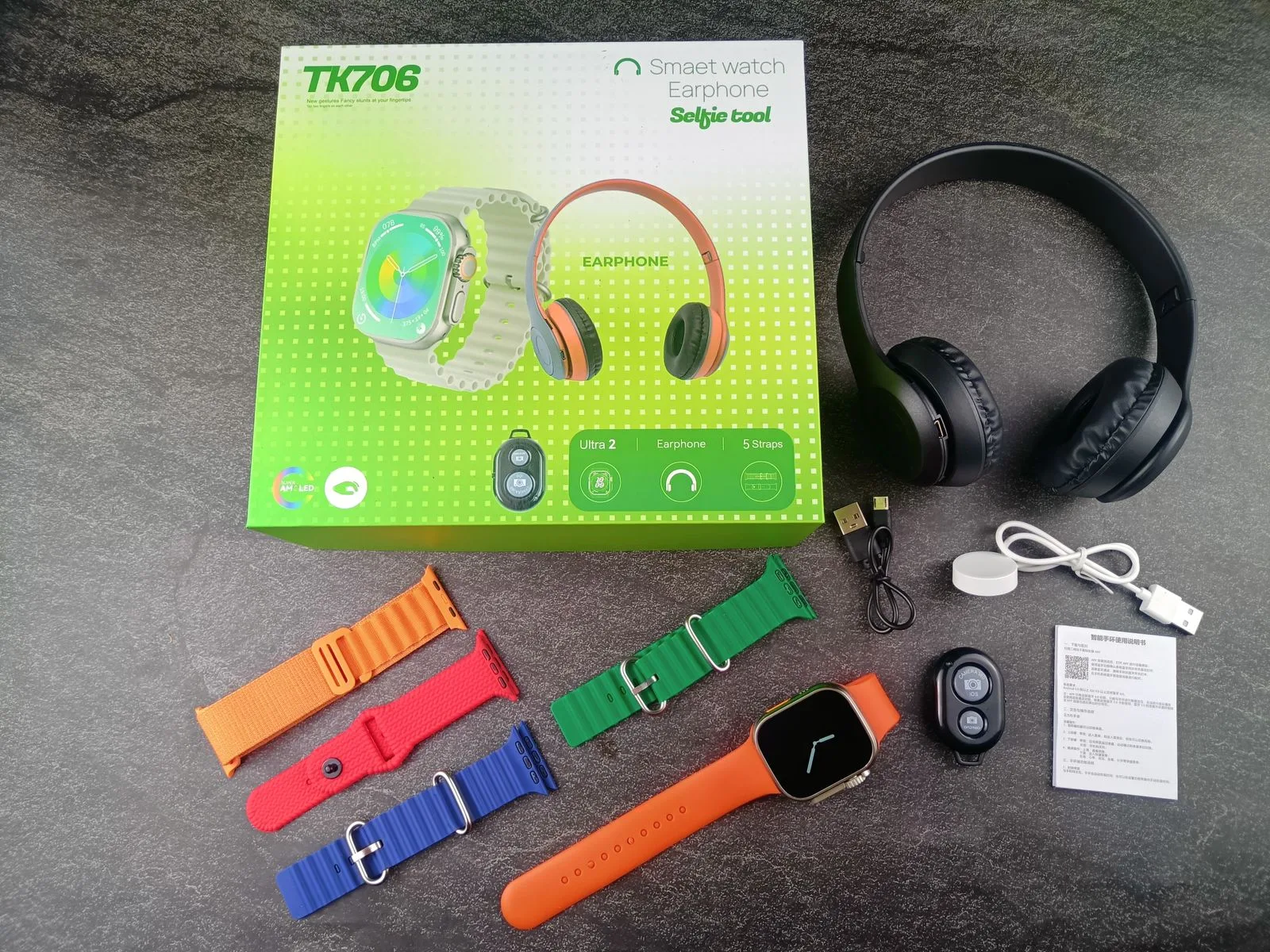 tk706 ultra with headphone Smart watch