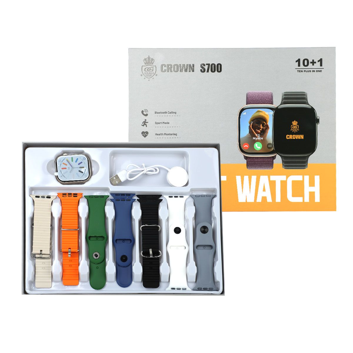 T20 Ultra 2 Smart Watch With 4 Straps - Image 2