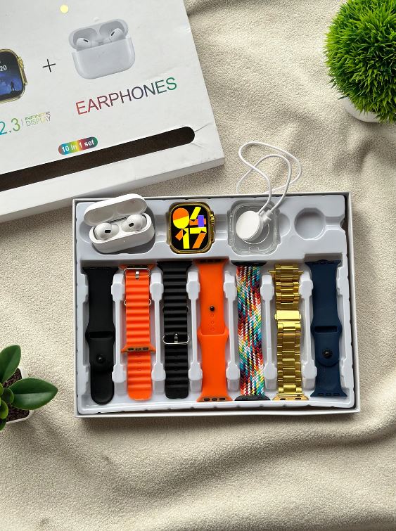 I20 Ultra Smart Watch With Earbuds And 7 Straps - Image 4