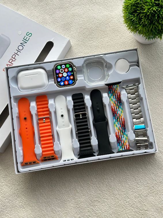 I20 Ultra Smart Watch With Earbuds And 7 Straps - Image 6