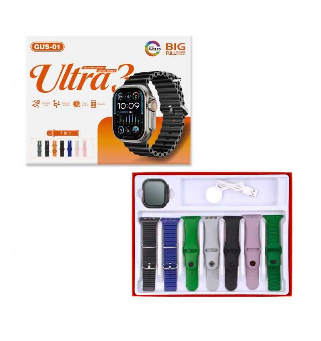 Gus-01 Ultra 3 7+1 Smart Watch - Image 4