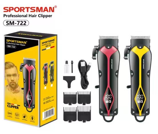 Sportsman SM-722 Professional Hair Clippers LED Display - Image 3