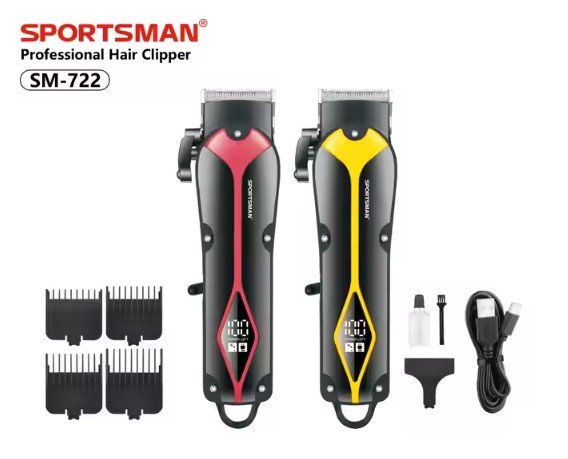 Sportsman SM-722 Professional Hair Clippers LED Display - Image 2