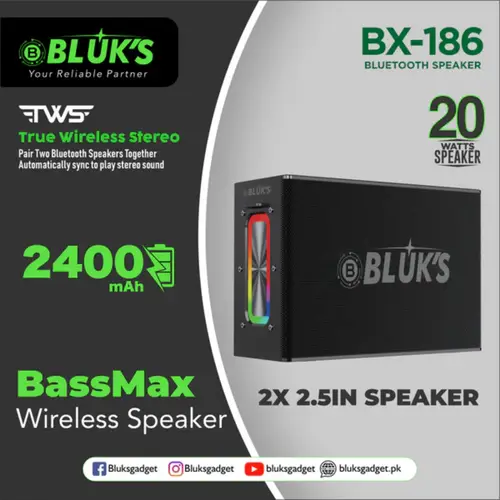 Bluks BX-186 Bluetooth Speaker