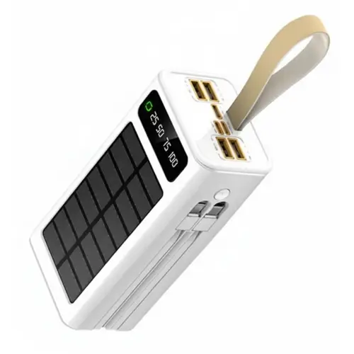 Mars Elite Series 22.5W QC Fast Charging With Solar 30000mAh Power Bank E-16 - Image 2