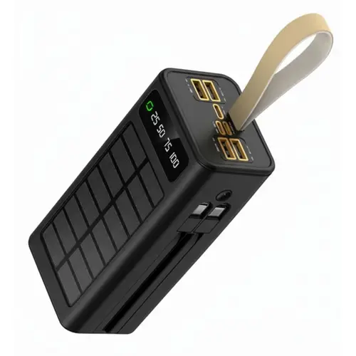 Mars Elite Series 22.5W QC Fast Charging With Solar 30000mAh Power Bank E-16 - Image 4