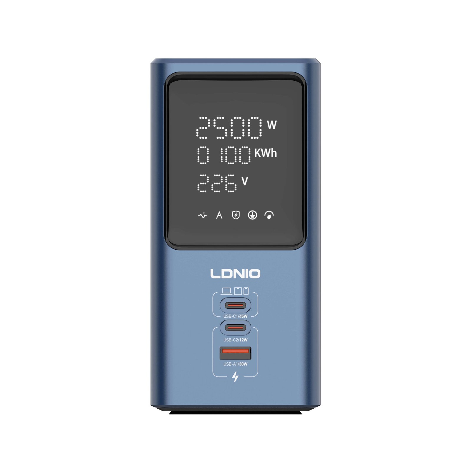 LDNIO SC2 45W PD Fast Charger Universal Power Strip with LED - Image 3
