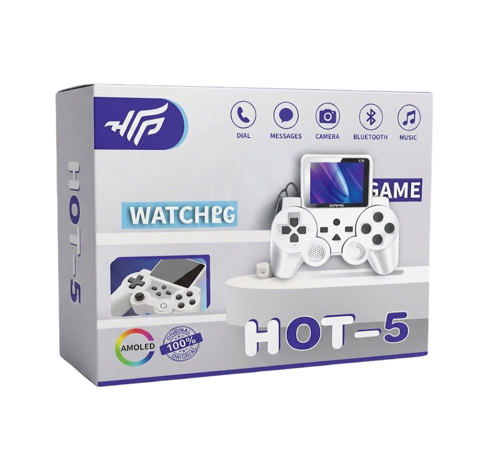 HOT‑5 Smart Watch – Smartwatch + Portable Mini Console