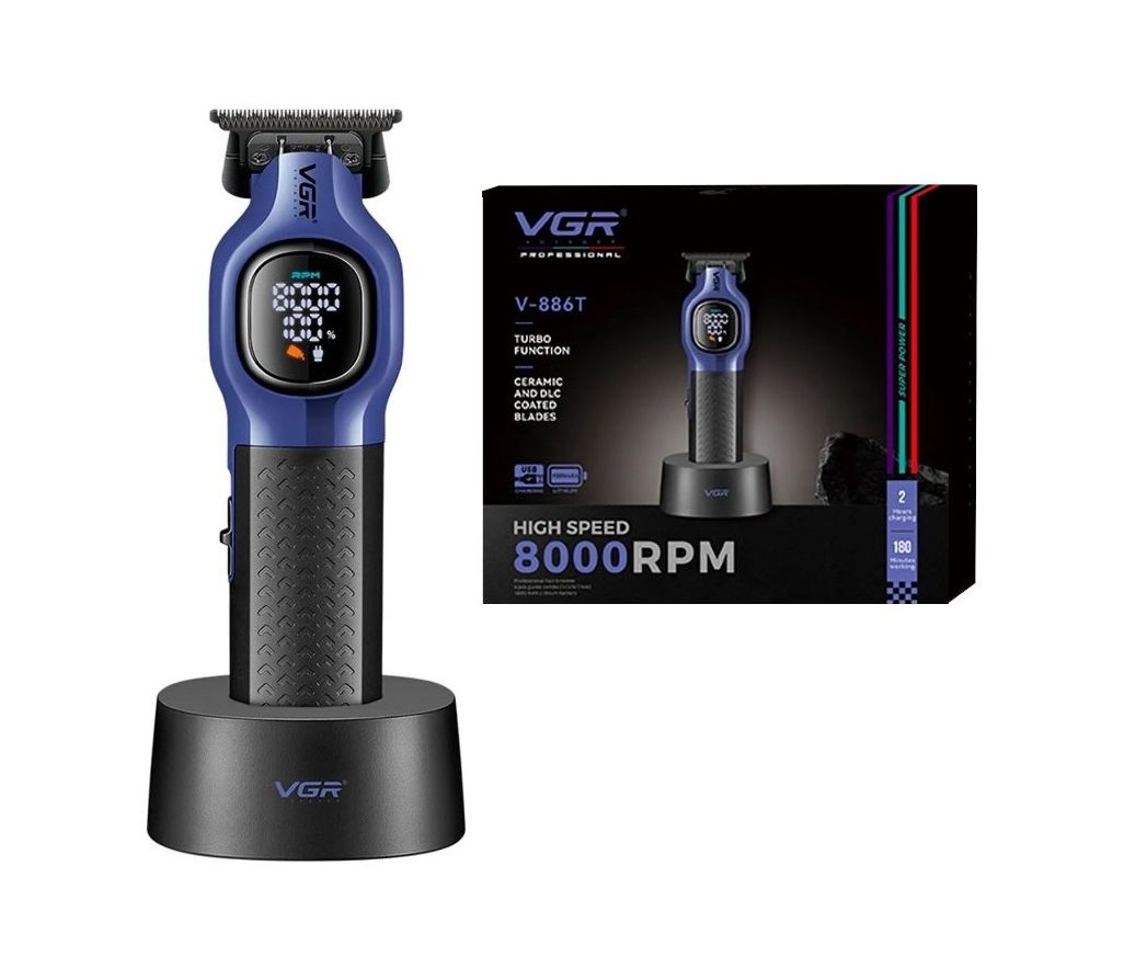 VGR V-886T Professional Digital Rechargeable Hair Trimmer - Image 3