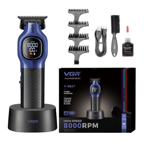 VGR V-886T Professional Digital Rechargeable Hair Trimmer