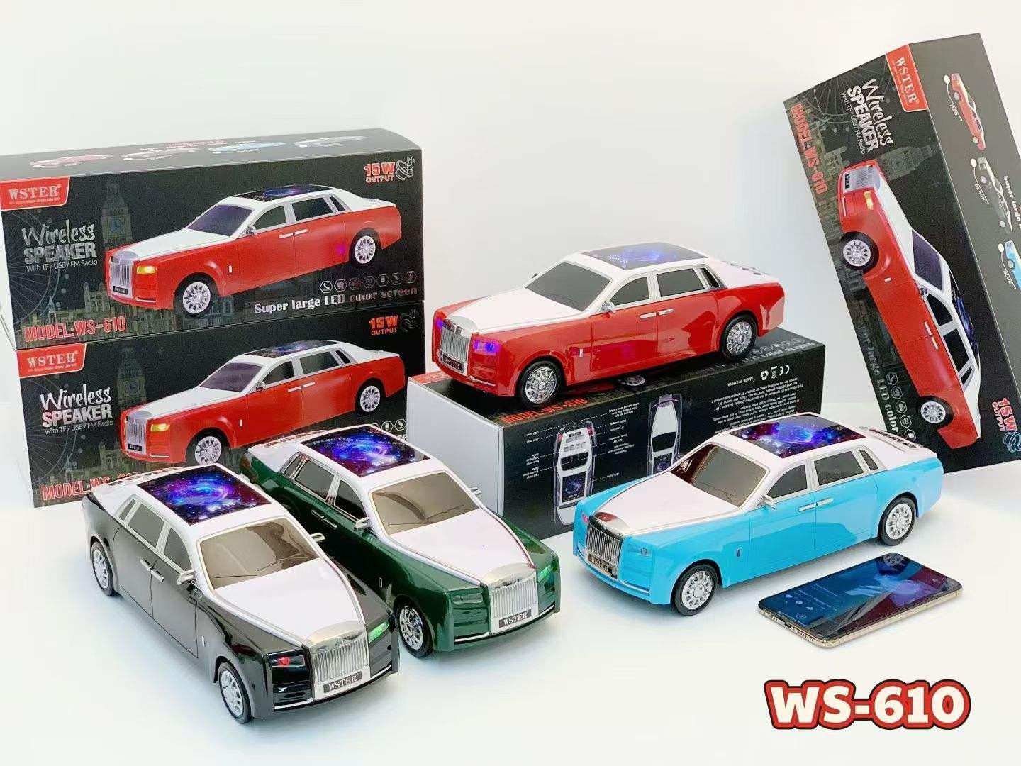 WSTER WS-610 Classic Rolls Design Wireless Speaker - Image 2