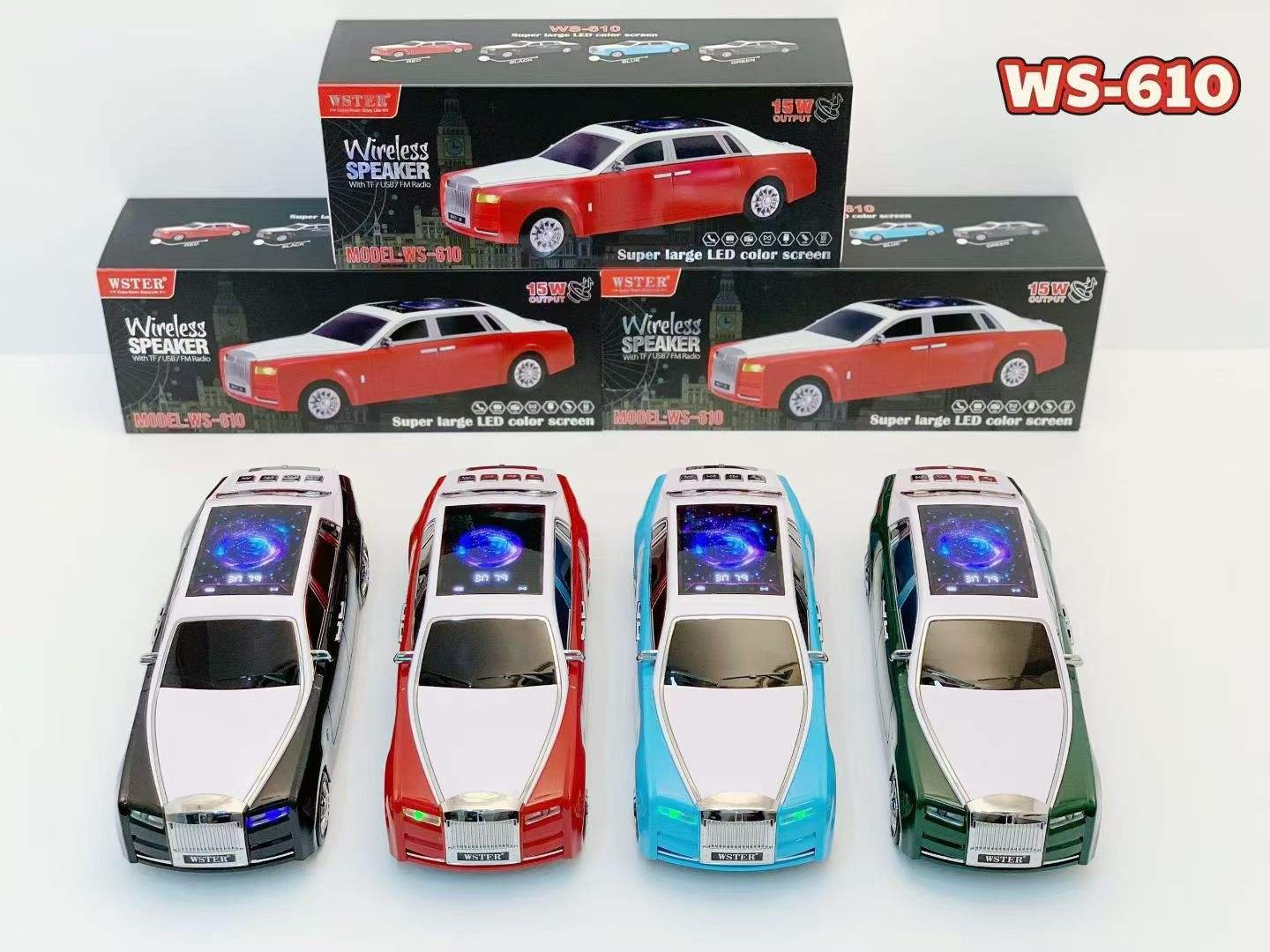 WSTER WS-610 Classic Rolls Design Wireless Speaker - Image 3