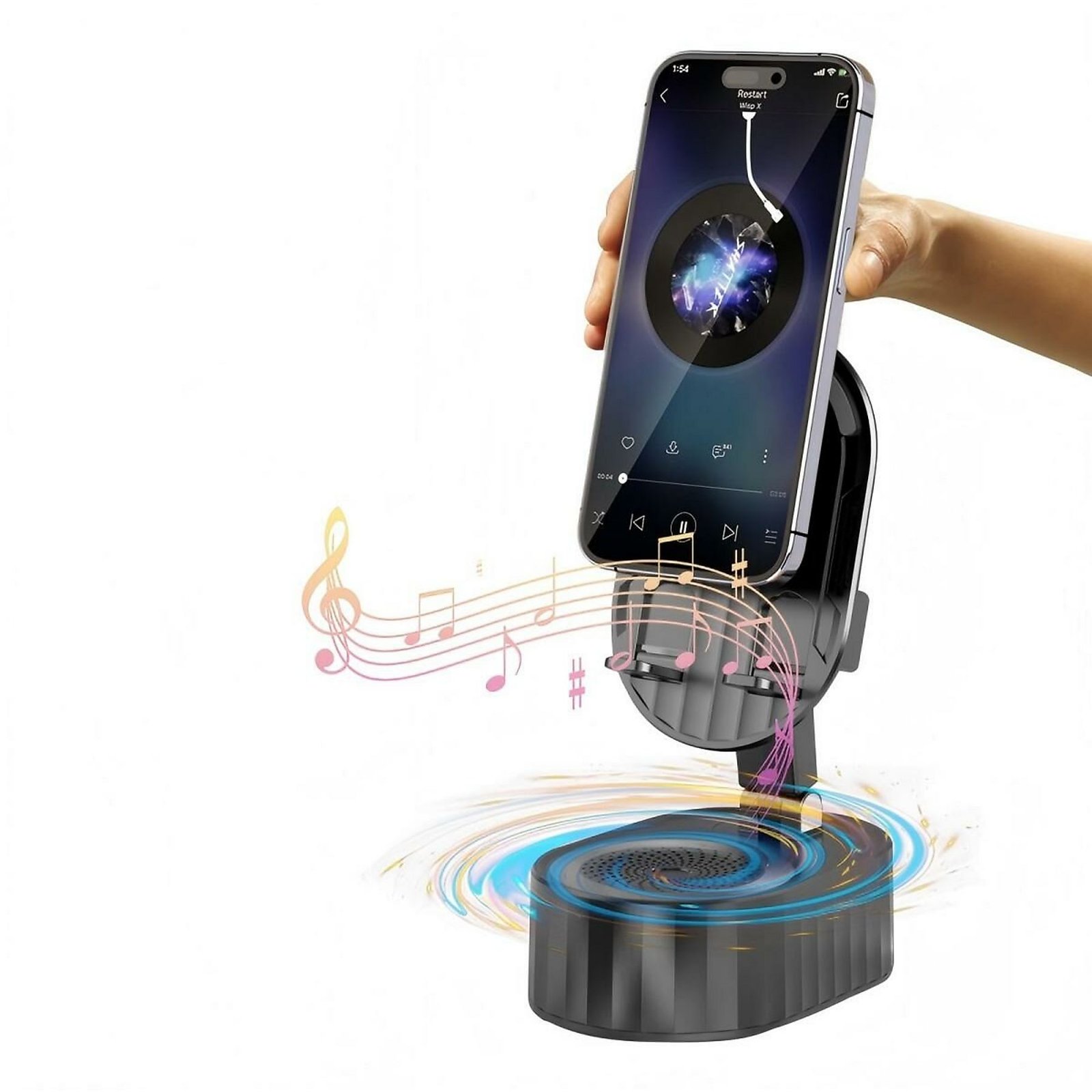 ZJ-016 Wireless Bluetooth Speaker Witn Cell Phone Stand - Image 2