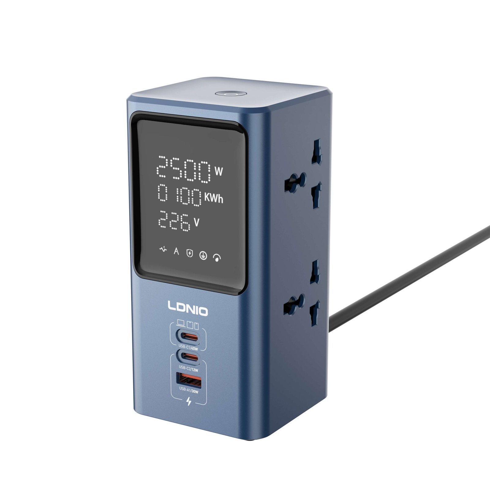 45W Universal Power strip desktop LED power Adapter LDNIO SC2