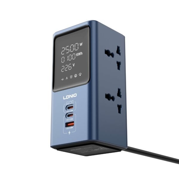 45W Universal Power strip desktop LED power Adapter LDNIO SC2 - Image 3