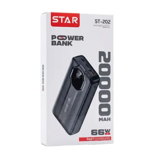Star ST-202 Power Bank 20000mAh 66W Ultra-Fast Charging - Image 2