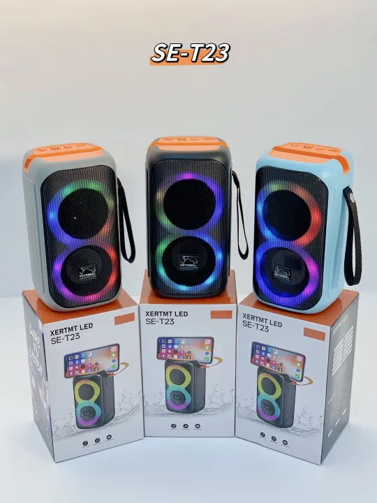 XERTMT LED SE-T23 Bluetooth Speaker – Portable Wireless Party Speaker With RGB Lights - Image 4