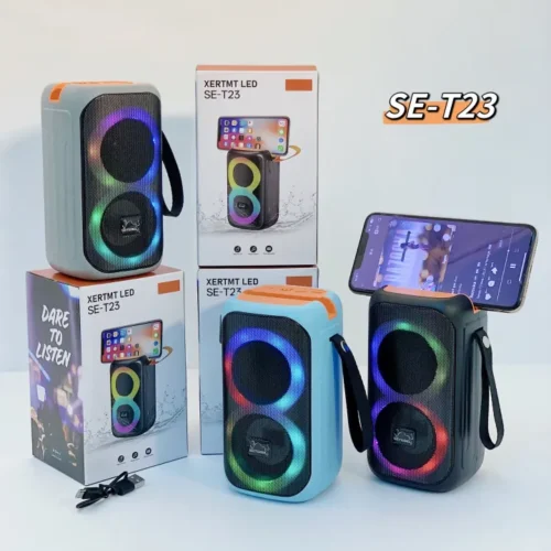 XERTMT LED SE-T23 Bluetooth Speaker – Portable Wireless Party Speaker With RGB Lights