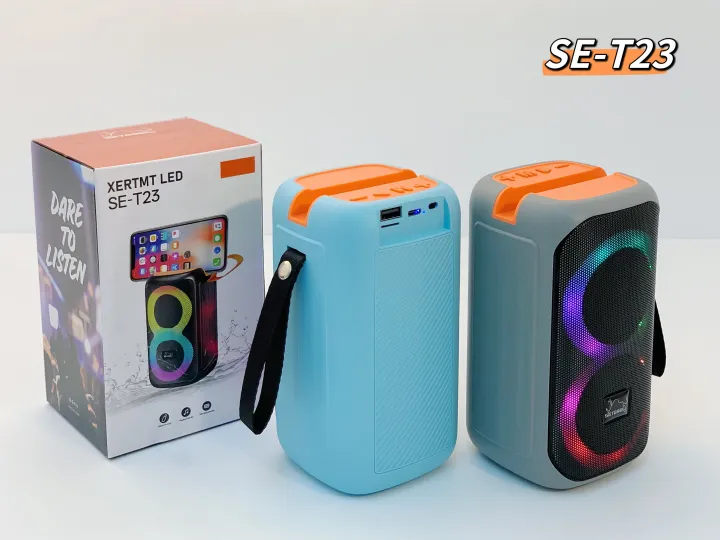 XERTMT LED SE-T23 Bluetooth Speaker – Portable Wireless Party Speaker With RGB Lights - Image 3