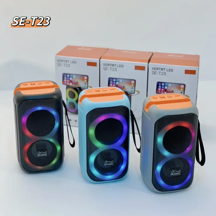 XERTMT LED SE-T23 Bluetooth Speaker – Portable Wireless Party Speaker With RGB Lights - Image 2