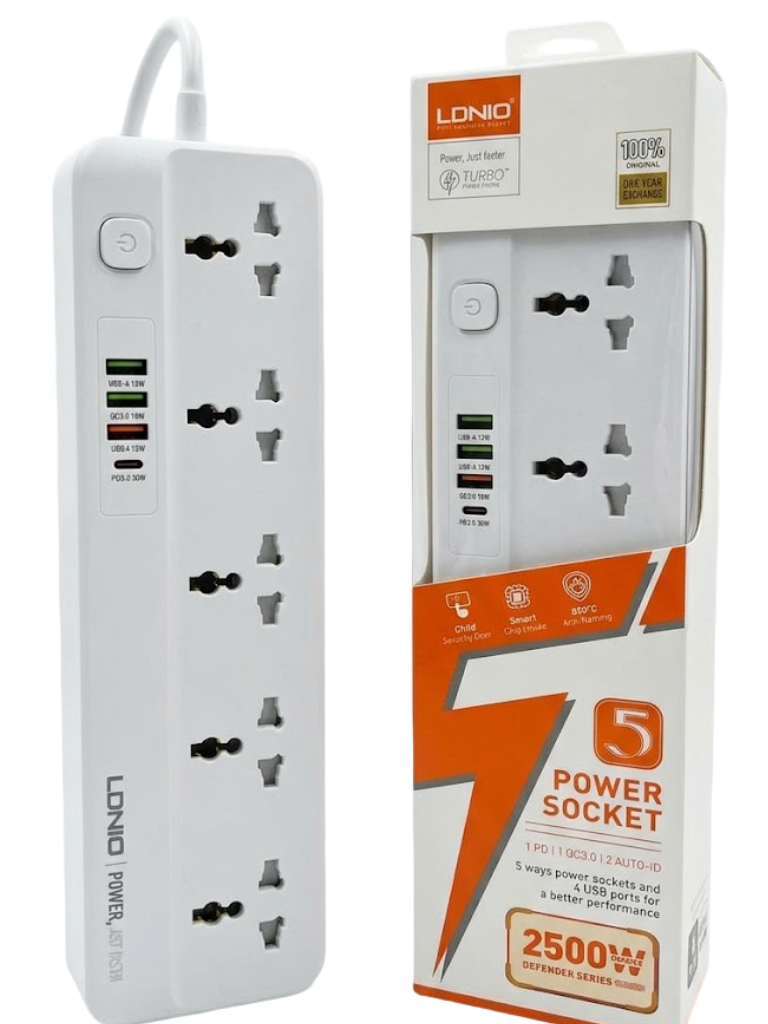 LDNIO SC5415 5 AC Outlets Universal Power Strip - Image 5