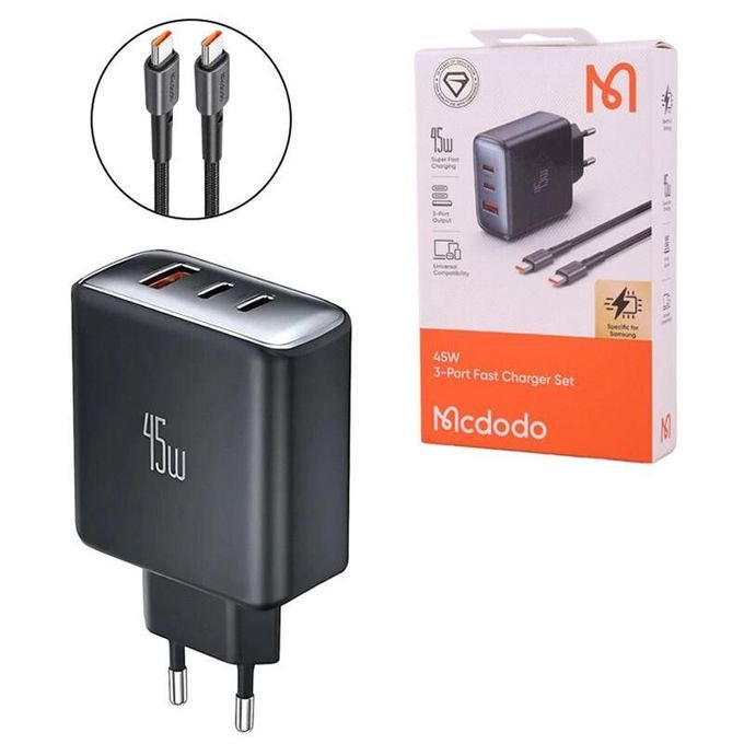 Mcdodo CH-486 45W 3-PORT SUPER FAST CHARGER - Image 3