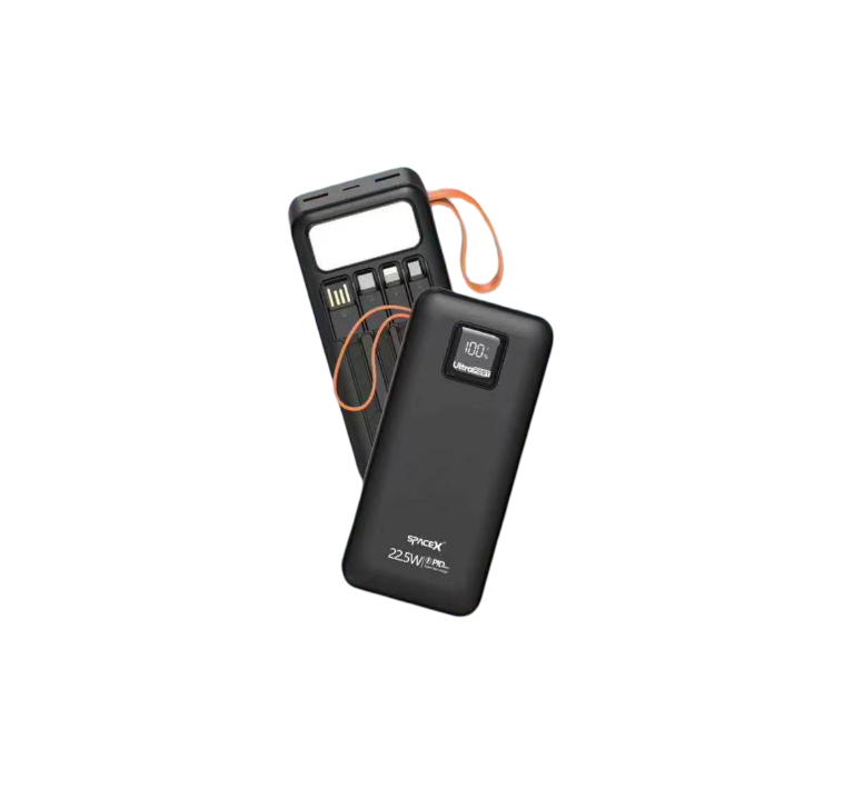 SpaceX SP-054 30000mAh 22.5W Fast Charging Power Bank with Built-in Cables & LED - Image 2