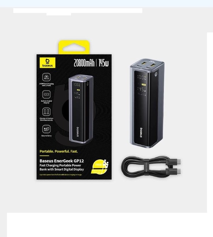 Baseus EnerGeek GP12 145W 20800mAh Power Bank - Image 2