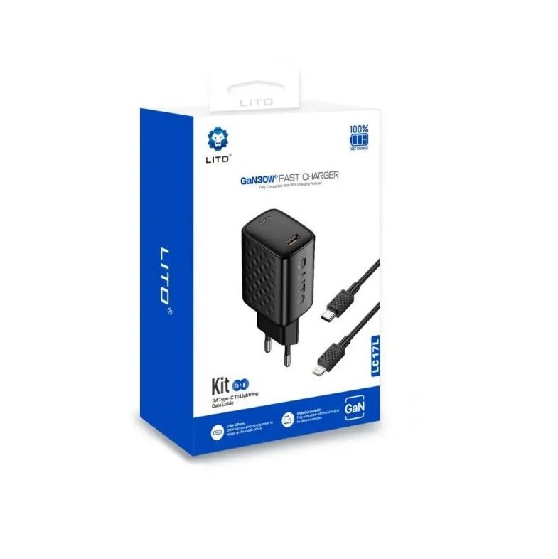 LITO LC17 GAN 30W FAST CHARGER Type C To Lightning - Image 4