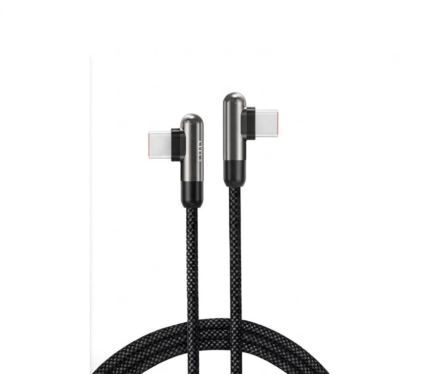 LITO L13 90° Elbow 60W Braided Metal Charging Cable Type C to Lightning - Image 3