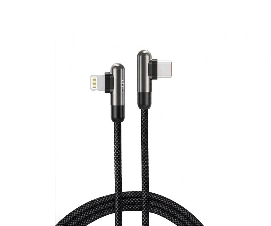 LITO L13 90° Elbow 60W Braided Metal Charging Cable Type C to Lightning - Image 7