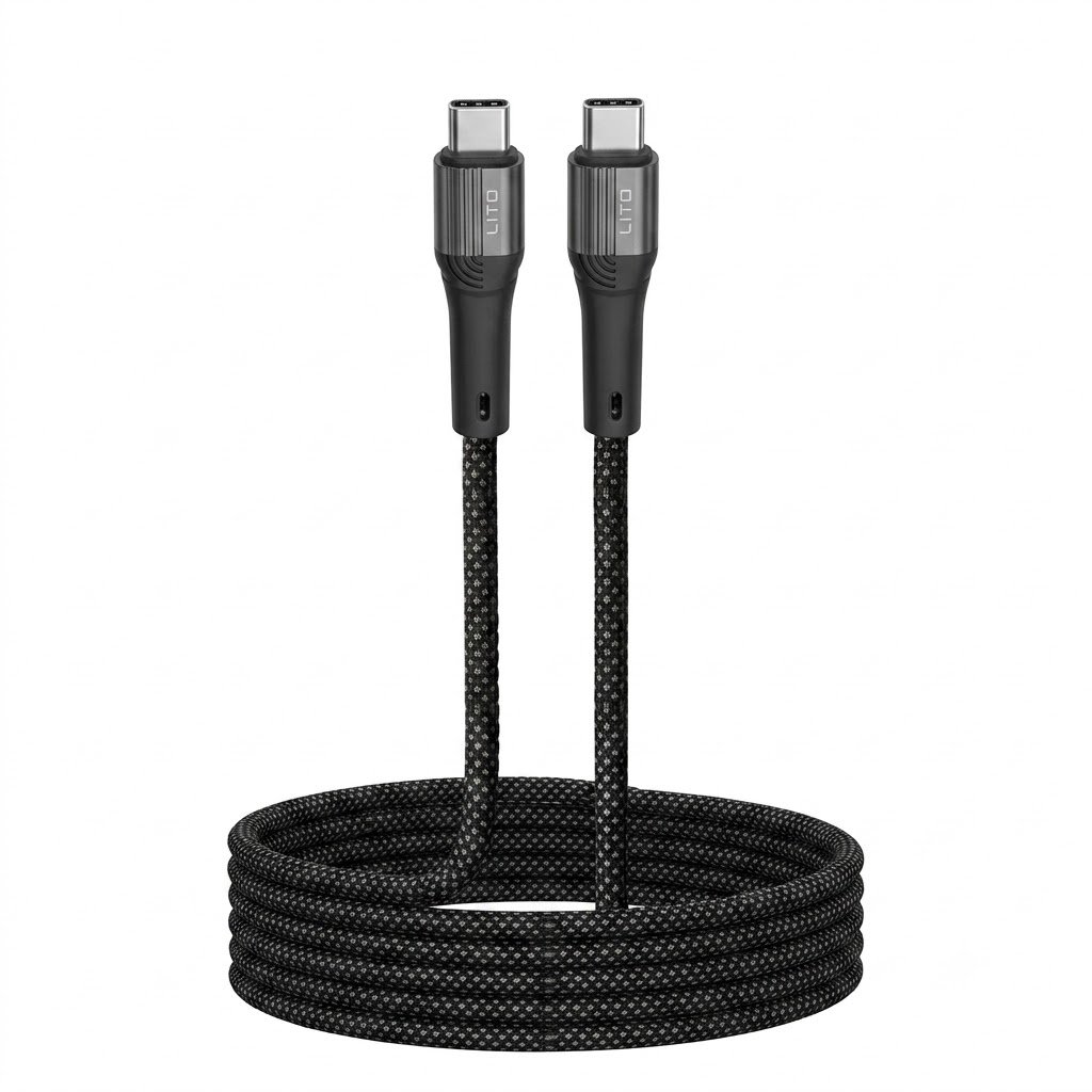 LITO LD14 Braided Wire USB-C To Lightning Data Transfer Charging Cable - Image 5