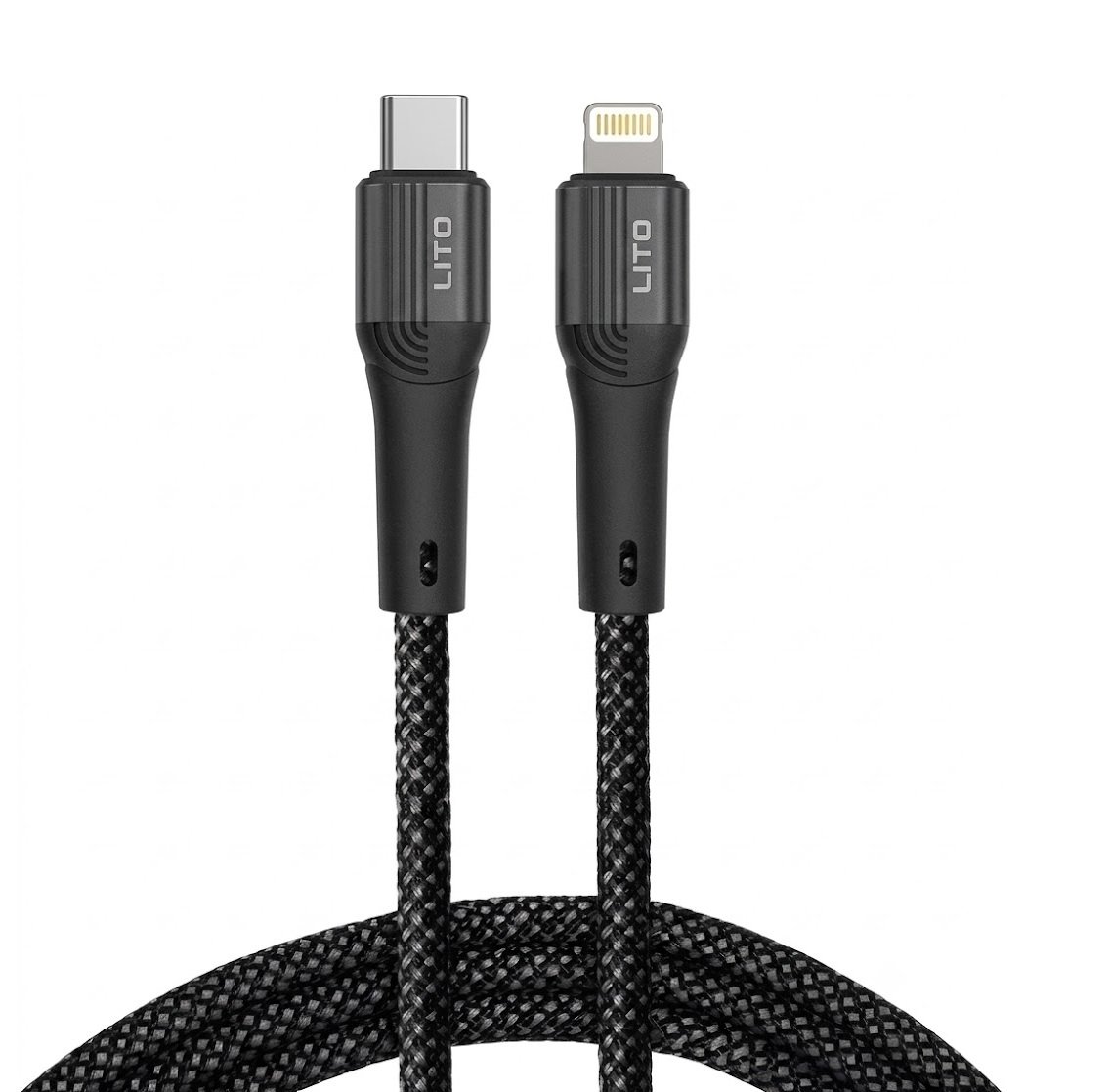 LITO LD14 Braided Wire USB-C To Lightning Data Transfer Charging Cable - Image 2