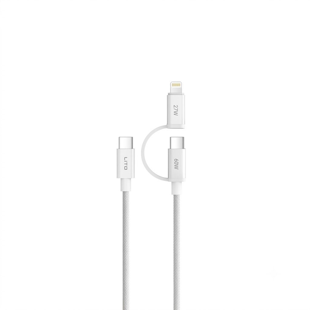 LITO LD27 PD 60W 2-In-1 Charger Data Cable - Image 3