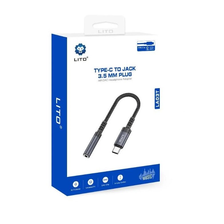 LITO LA03T Type-C to 3.5mm Jack Audio Adapter - Image 4