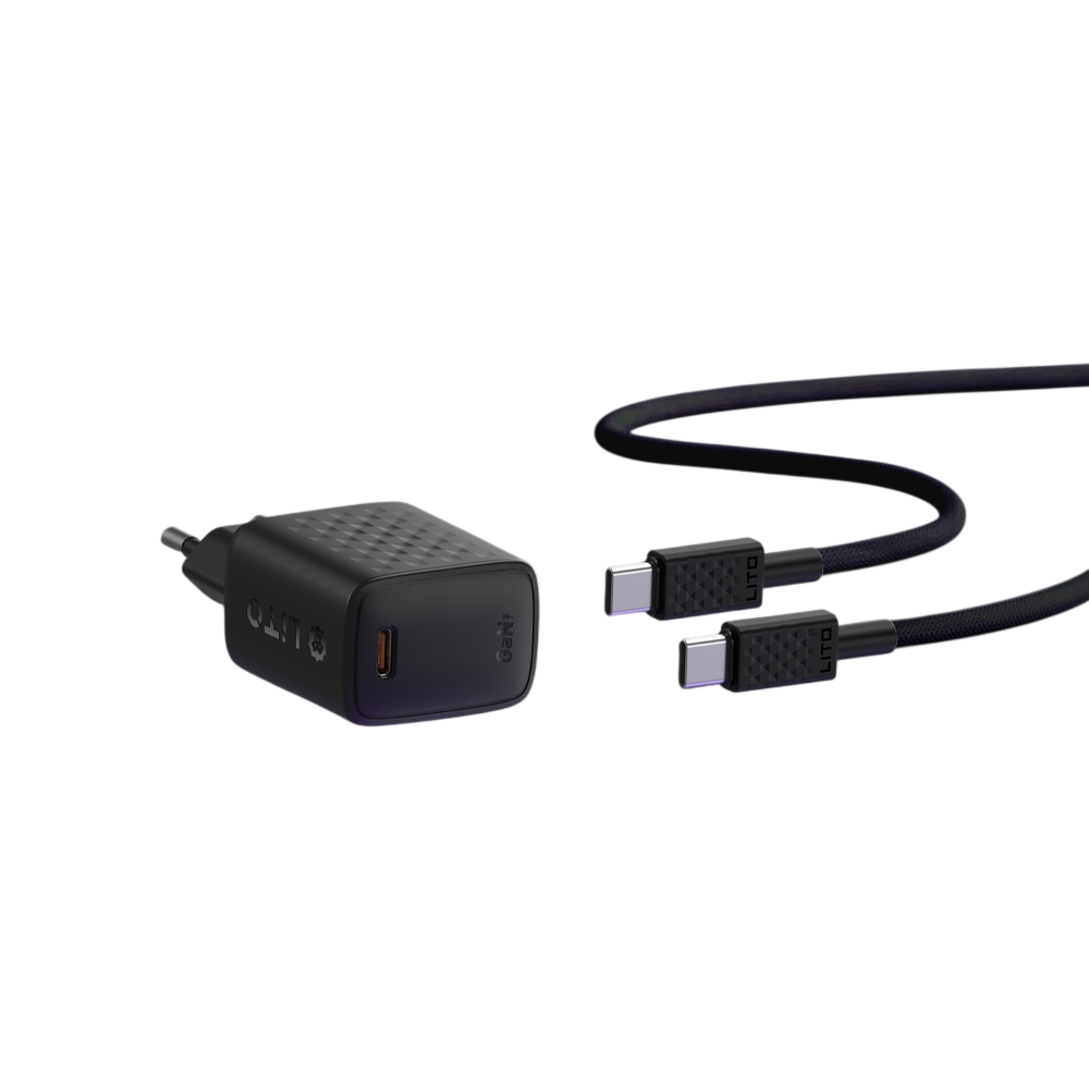 LITO LC17 GAN 30W FAST CHARGER Type C To Lightning